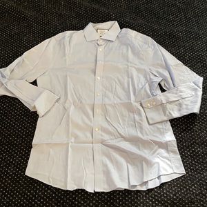 Men's Charles Tyrwhitt Dress Shirt Size 16.5 / 35 (Blue/White Check)